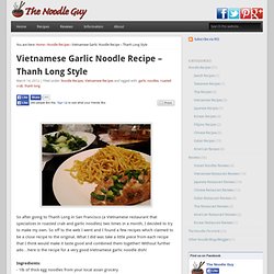 A Website That Is All About Noodles, Noodle Recipes, Noodle Reviews and Noodle News