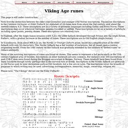 Viking Age runes