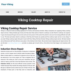 Viking Electric Cooktop Repair