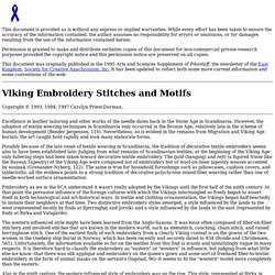 Viking Embroidery