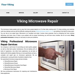 Viking Microwave Repair Service