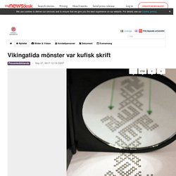 Vikingatida mönster var kufisk skrift - Uppsala universitet