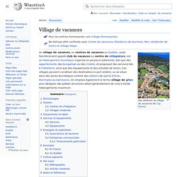 Village de vacances