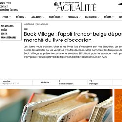 Book Village : l'appli franco-belge dépoussière le marché du livre d'occasion