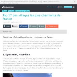 Top 17 des villages les plus charmants de France