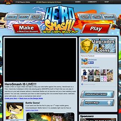 Hero Smash - New Hero vs Villan MMORPG to play online in your browser