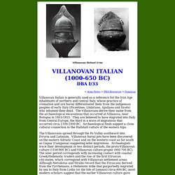 Villanovan Italian (DBA I/33)