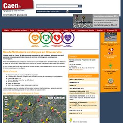 Informations sur les défibrillateurs à Caen