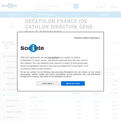 DECATHLON FRANCE à (VILLENEUVE D'ASCQ), ratios comptables financiers, sur SOCIETE.COM (500569405)