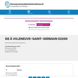 SIE Villeneuve-Saint-Germain 02200 - Service des impôts des entreprises