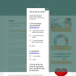 Vilseledande DN-artikel om tobaksskatt