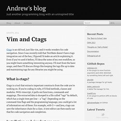 Vim and Ctags - Andrew's blog