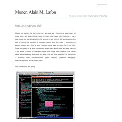 VIM as Python IDE