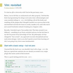 Vim: revisited