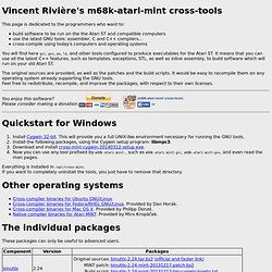 Vincent Rivière's m68k-atari-mint cross-tools