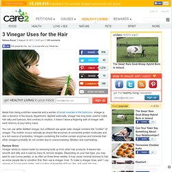 3 Vinegar Uses for the Hair