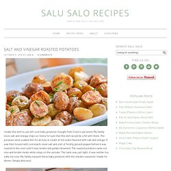 Salt and Vinegar Roasted Potatoes - Salu Salo Recipes