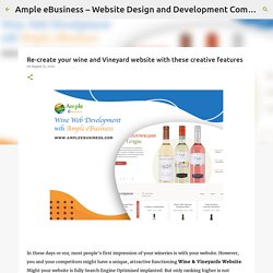 Re-create your wine and Vineyard website with these creative features