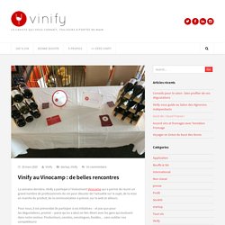 Vinify au Vinocamp