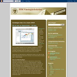 PIM Vinstagårdsskolan: Få ut mer av Gapminder - 10 tips
