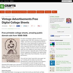 Vintage Advertisements Free Digital Collage Sheets