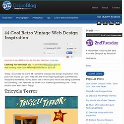 44 Cool Retro Vintage Web Design Inspiration