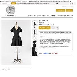 Vintage Inspired Dress - Black Sailor Dress