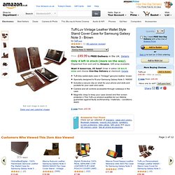 Tuff-Luv Vintage Leather Wallet Style Stand Cover Case for Samsung Galaxy Note 3 - Brown:Amazon.co.uk:Electronics