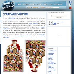 Vintage Quaker Oats Puzzle