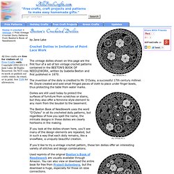 Free Vintage Crochet Doily Patterns from Beeton's Book of Needlework