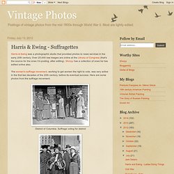 Harris & Ewing - Suffragettes
