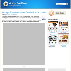 Vintage Posters of Major Online Brands