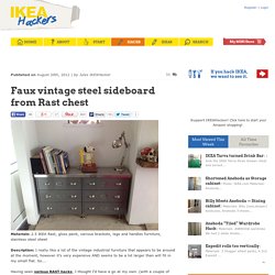 Faux vintage steel sideboard from Rast chest