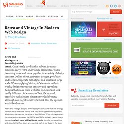 Retro and Vintage In Modern Web Design - Smashing Magazine