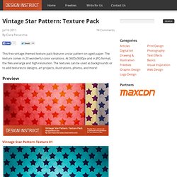 Vintage Star Pattern: Texture Pack