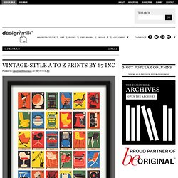 Vintage-Style A to Z Prints by 67 Inc