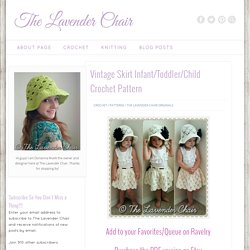 Vintage Skirt Infant/Toddler/Child Crochet Pattern