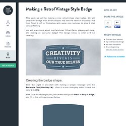 Making a Retro/Vintage Style Badge With Illustrator - Yassine Bentaieb