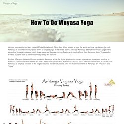 Vinyasa Yoga - Yoga From Home