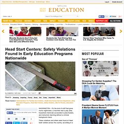 Head Start Centers: Safety Violations Found In Early Education Programs Nationwide