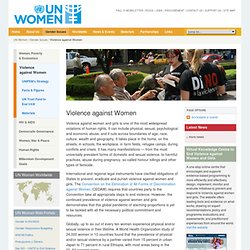 Violence against Women - Gender Issues