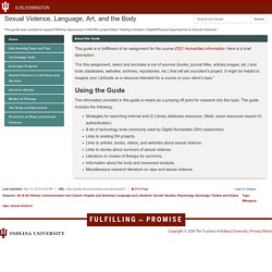 Home - Sexual Violence, Language, Art, and the Body - Library Research Guides at Indiana University