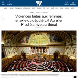 Violences faites aux femmes: le texte du député LR Aurélien Pradié arrive au Sénat