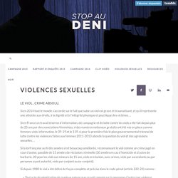 VIOLENCES SEXUELLES