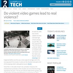 Do video games lead to violence