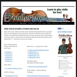 Free violin music, studies, and etudes