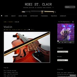 Violin « RoxiStClair.Com