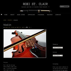 Violin « RoxiStClair.Com
