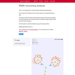 Violin: Visualizing JavaScript