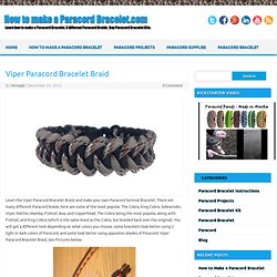 How to make a Paracord Bracelet.com